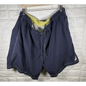 Nautica Mens Board Shorts Trunks Size‎ 3TG Navy Blue Swimwear Pockets Beach Wear